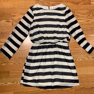 Charming Charlie’s White and Navy Dress